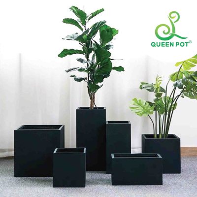 Chậu xi măng nhẹ trụ vuông