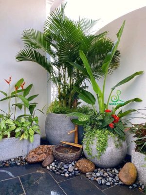 Chậu xi măng nhẹ – Bền đẹp, thi công nhanh, tiết kiệm chi phí