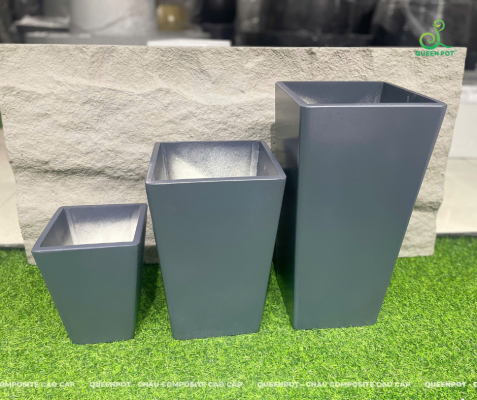 Chậu composite để bàn Queenpot